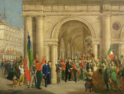 Giuseppe Garibaldi in Vicenza, 7th March 1867 by Italian School